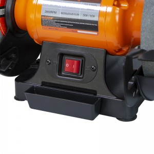 CE/UKCA approved 500W 200mm bench grinder with LED light