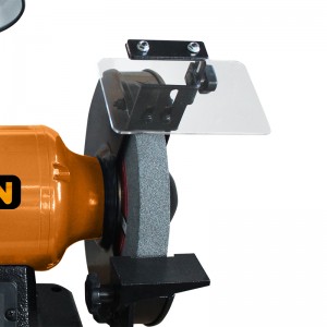 6 inch variable speed bench grinder with industrial lamp