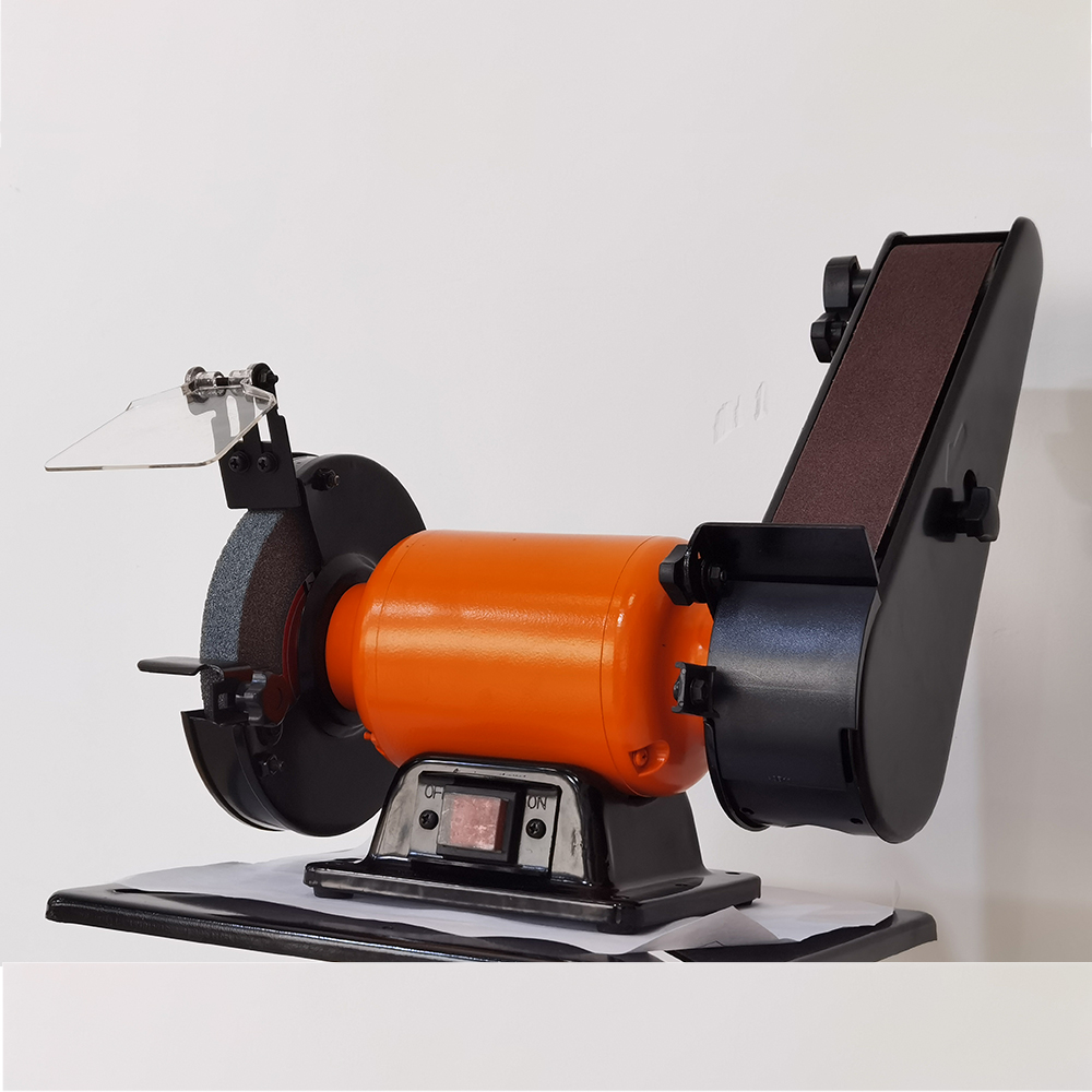 CE Certified 400W 150mm combo bench grinder belt sander with LED Light Featured Image