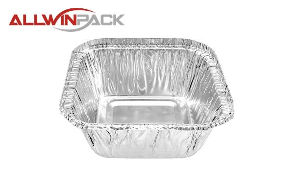 Online Exporter Vintage Aluminum Serving Trays - Square Foil Container AS295F – Jiahua