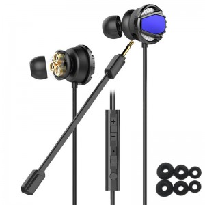 Triple Stereo Divers Hot Sell Wired Headphone Gaming Headset Heavy Bass Driven Stereo Sound In Ear Earphone