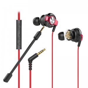 Good Quality Triple 6mm Dynamic Drivers In Ear Wired Gaming headphones Super bass Earbuds