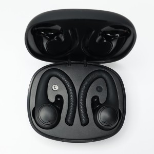 Fashion Design Long Battery Truly Stereo Ear Hook Tws Type C Wireless Bluetooth Earphone