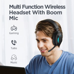 New 2022 Idea Truly Stereo Office Headphone Wireless Work From Home Headset With Mic