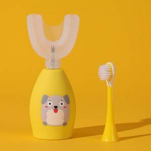 Electric dental rechargeable healthy u shaped silicone Baby’s toothbrush