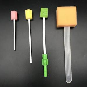 high quality disposable Medical Sponge Stick Brush