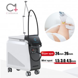 755nm+1064nm Alex nd yag laser hair removal machine