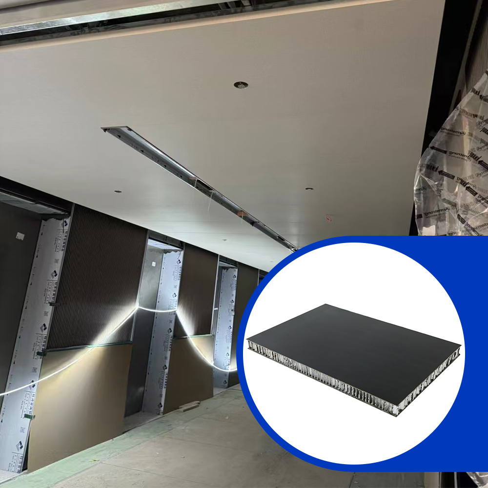 Shopping Mall Ceiling Interior Exterior Wall Aluminium Honeycomb Composite Sheet