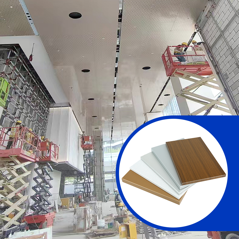 Poweder Coated Wall Construction Board Fireproof Material Aluminium Honeycomb Core Sandwich Panel