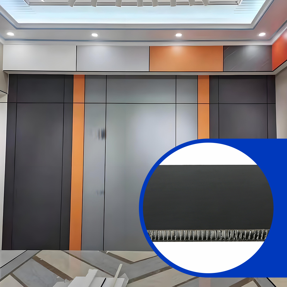 Multifunctional Interior Wall Ceiling PE Coating Aluminum Honeycomb Core Sandwich Veneer