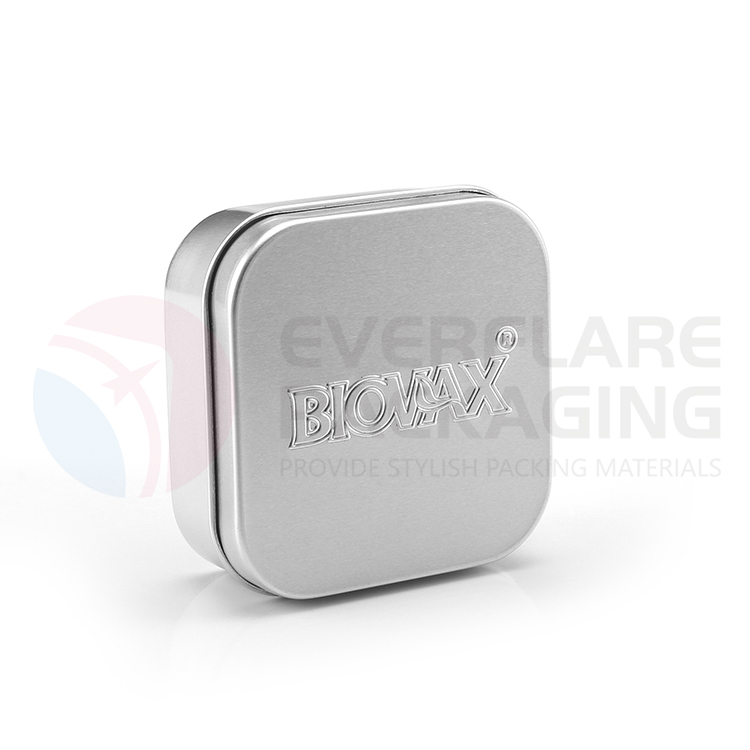 Square shape aluminium shampoo bar box with sip top cap