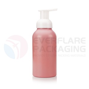 China wholesale Aluminum Roll On Bottle Products –  12OZ  alu bottle with hand press foam pump for baby care products – EVERFLARE PACKAGING