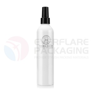 China wholesale Aluminium Perfume Bottle Manufacturer –  300ml aluminium spray bottles with fine mist sprayer pump – EVERFLARE PACKAGING