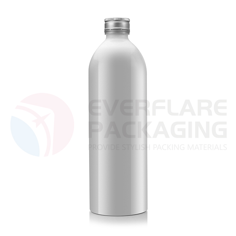 Best Famous Aluminium Bottle For Water Bottle Suppliers –  500ml still water aluminium bottle manufacturer with 28mm pilfer proof cap – EVERFLARE PACKAGING