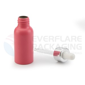 China wholesale Aluminum Engine Oil Additive Bottle Manufacturers –  30ml aluminium dropper bottle for essential oil – EVERFLARE PACKAGING