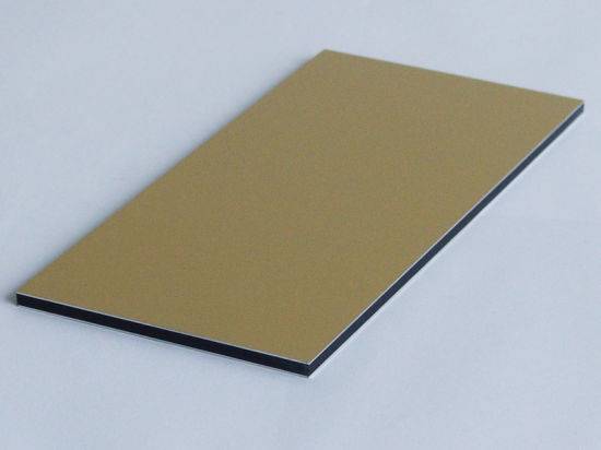 Golden Color Building Materials Aluminum Composite Panel for Wall Cladding