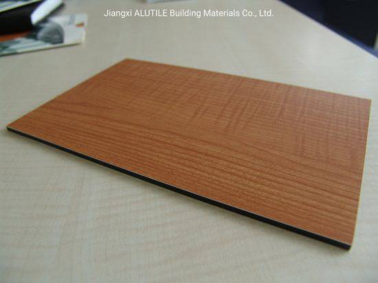4mm/0.50mm Wood Aluminum Composite Panel for Decoration Material
