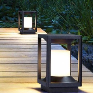 China Wholesale Solar Wall Light Suppliers –  Post Lantern PL1601 of Full Color RGBW for Parks Villa 3W to 20W – Amber