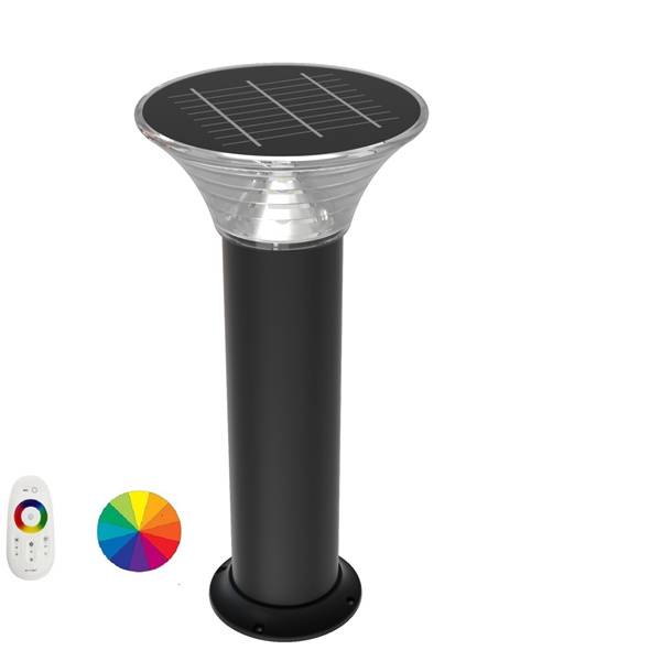 China Wholesale Solar System Led Manufacturers –  All In One Solar Bollard Lights-SB22-RGBCW – Amber