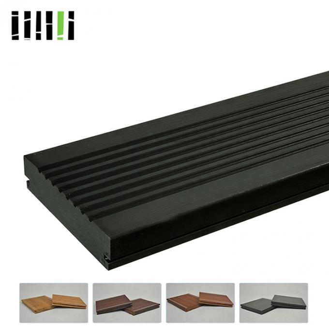 Bamboo Deck Tiles 1220 Kg/M³ 18mm High Density With Charcoal Surface Treatment 1