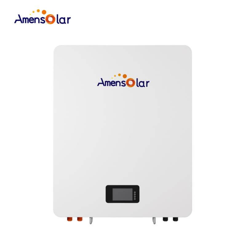 AW5120 51.2V 100AH 5.12KWH Wall Mounted LiFePO4 Solar Battery Ultra-thin for House Amensolar