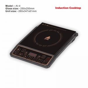 Good Quality Black Crystal Touch Control Induction Cooker