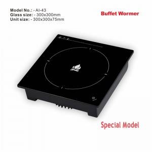 CE Certificate China Factory Supply Sauna Room Heating Far induction cooker Glass  Plate