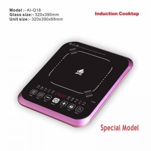 Amor inductio cooker AI-Q18 professional slim touch sensor polished cooking heater for wholesale