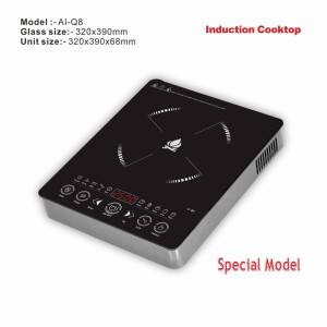 Amor 2020 New design induction cooker AI-Q8 led display skin touch induction hob with high quality