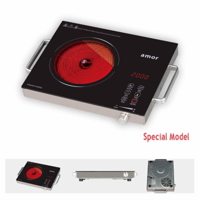 Amor infrared cooker AT-002 China Supplier polished infrared hob with excellent quality for wholesale