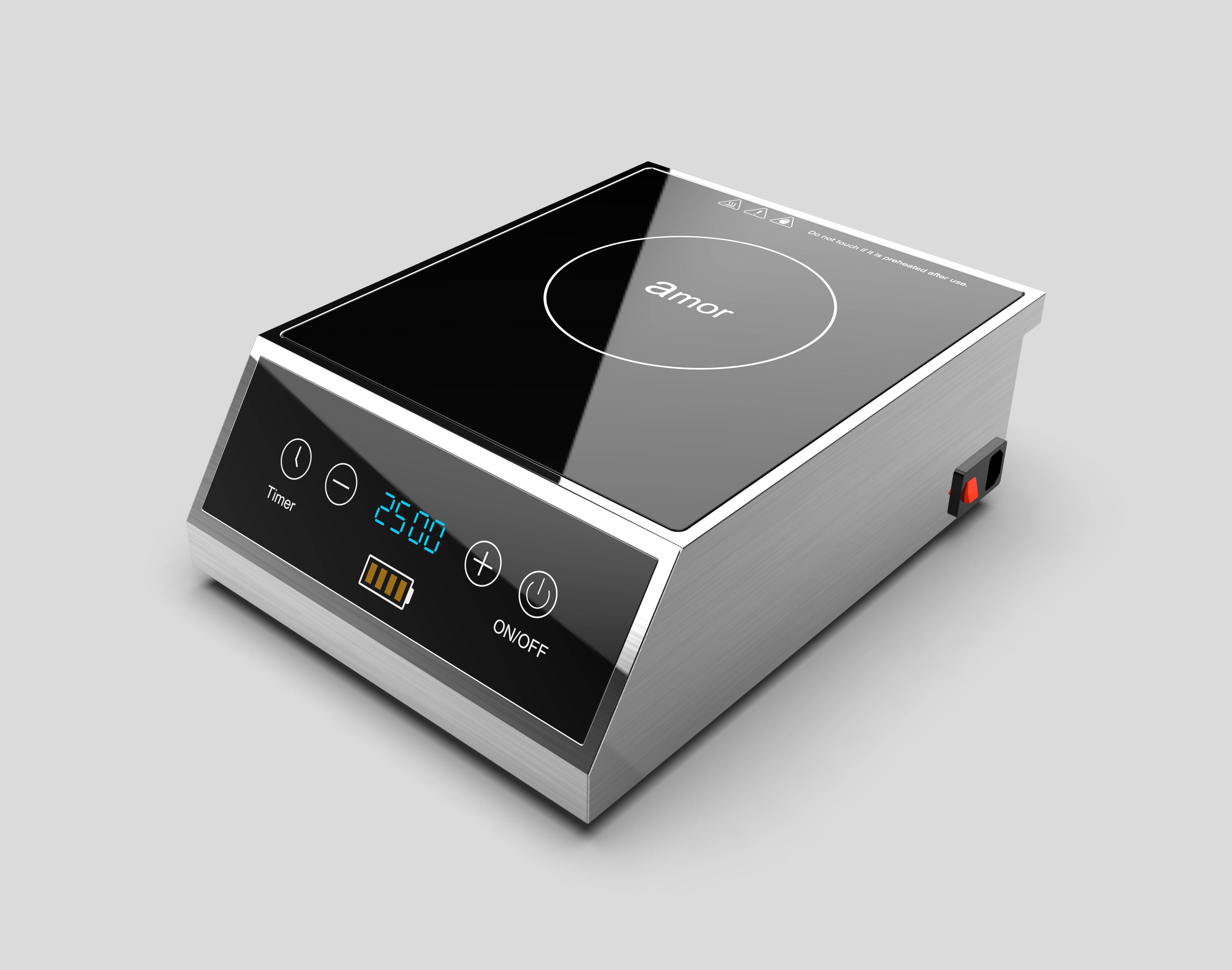 2021 new product AT-40DCIB commercial Induction Cooker with battery working