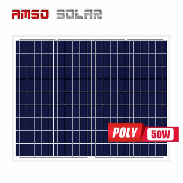 100% Original Factory Solar Panel 48v 300w - Small solar panels customized cells poly 50w – Amso