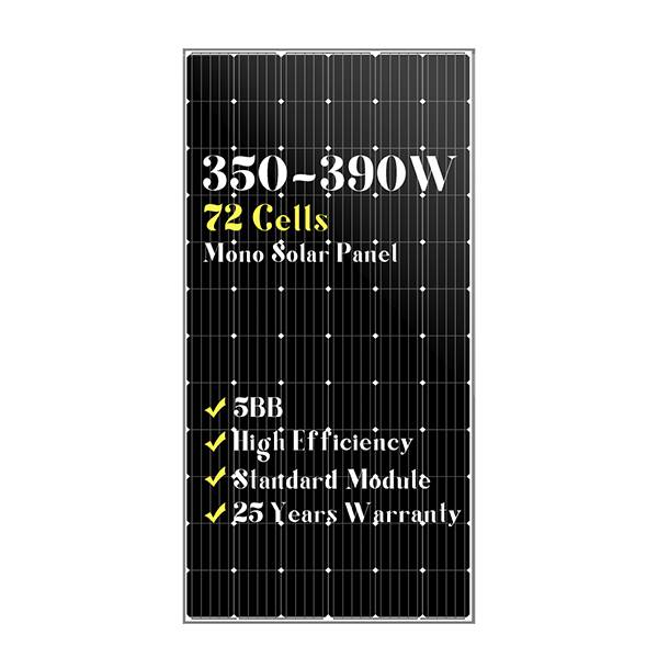 Mono 350-390W solar panel