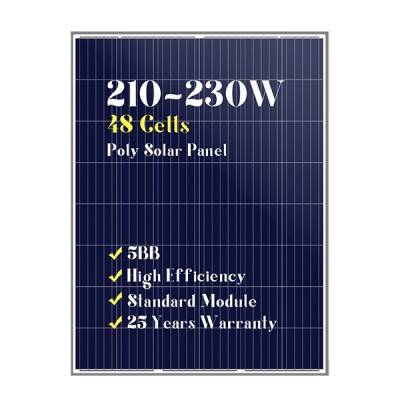 48 cells poly solar panels 200w210w220w230w