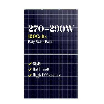 China Gold Supplier for Solar Panel 48v - 5BB 120 half cells poly solar panels 270w280w290w – Amso