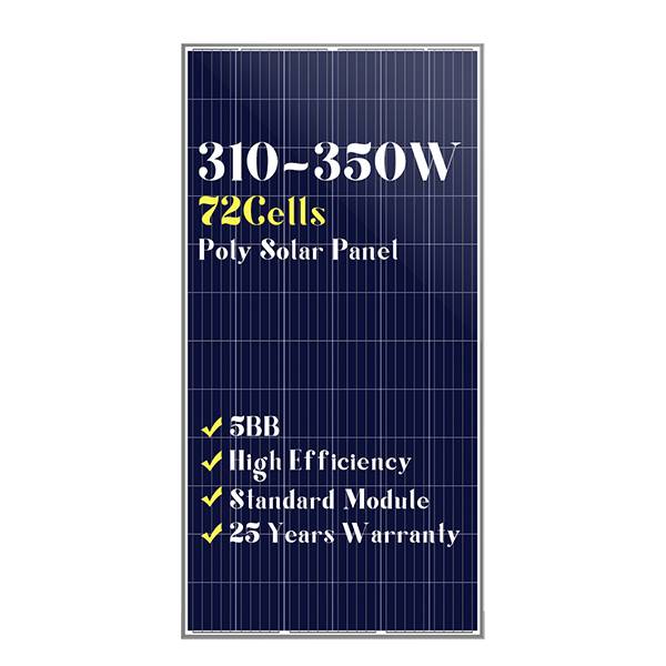 Poly 310-350w solar panel