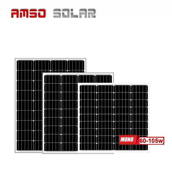Europe style for High Efficient Solar Panel - Small size customized mono solar panels 60w75w90w105w – Amso