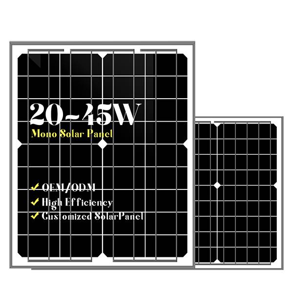 mono 20-45w solar panel
