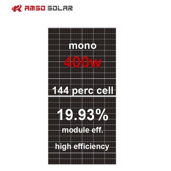 Hot Selling for Full Black Solar Panel - 5BB 144 cells mono solar panel 400w – Amso