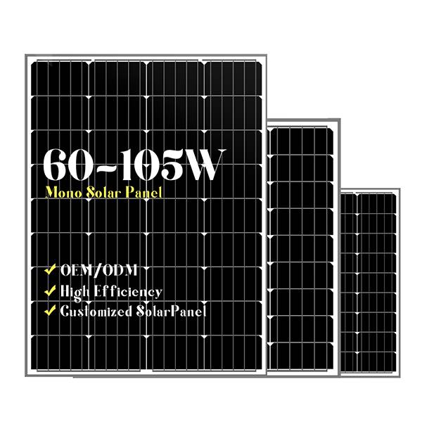 Professional Design Solar Panel 220v - Small size customized mono solar panels 60w75w90w105w – Amso