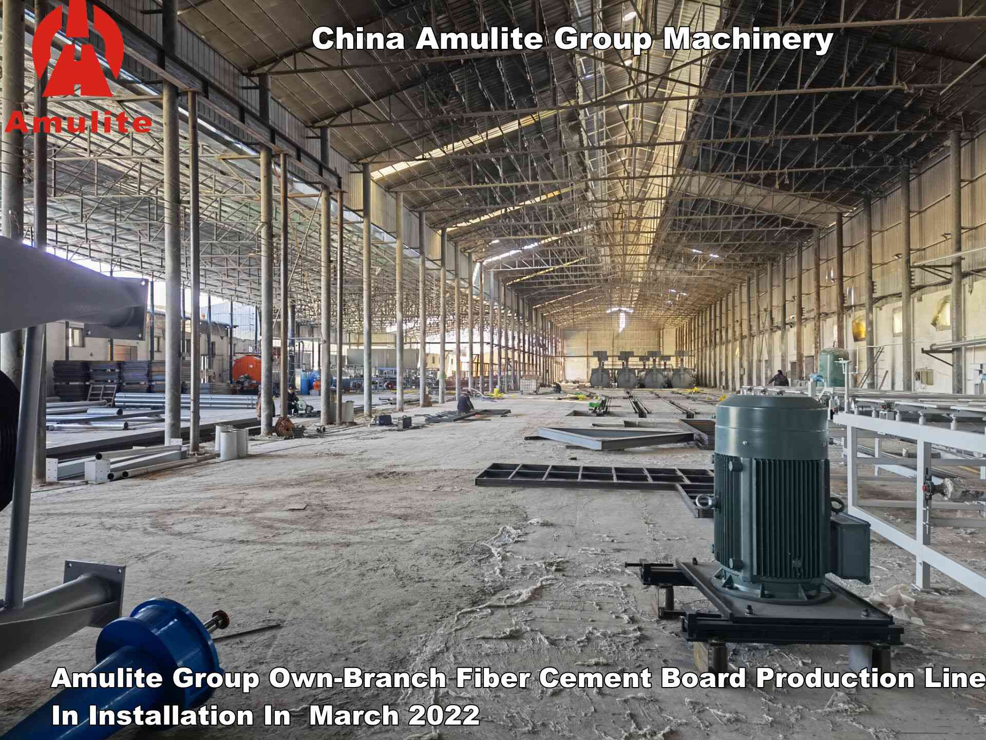 Amulite Group Own-Branch Fiber Cement Board Production Line In Installation In  March 2022