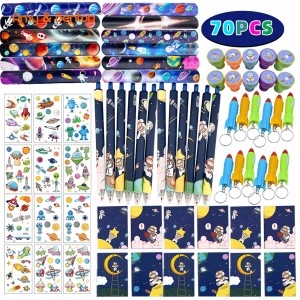 Outer Space Party Favors Kids Birthday Party Goodies Bag Fillers Space Toys Slap Bracelets