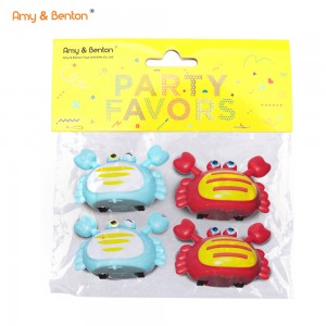 Crab Pull Back Cars Cartoon Animal Cars Vehicles Race Car Toys Powered Pull Back Stuffer Toy Vehicles Party Favor Car Toys for Birthday Gifts Classroom Prize Supplies