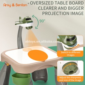 Multifunctional projection painting table for kids 3+