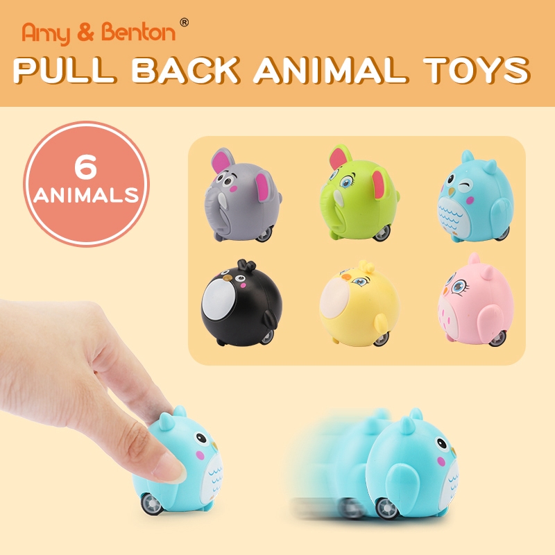 Animal Pull Back Cars Toys  1