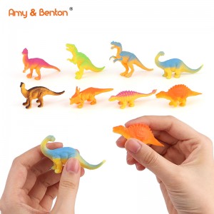 8 Packs Mini Dinosaur Figures Plastic Dinosaur Toys for Boys Girls Toddlers,Easter Gifts Miniature Toys Dinosaur Cake Toppers Birthday Party Favor Supplies
