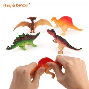 Dinosaur Toys Set for Kids – 4 pcs Plastic Dinosaur Figures Toys for Kids Boys, Dinosaur Birthday Party Favors, Dinosaur Cupcake Toppers