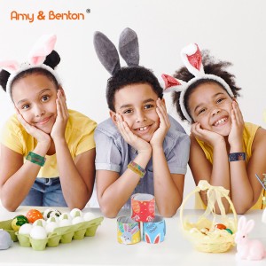 Easter Slap Bracelets Novelty Kids Party Favors Toys