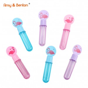 Touchable Catchable Bubbles Toys Small Flamingo Bubble Wands Bubble Stick For Birthday Party Goody Bags
