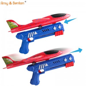 2 Flight Mode Outdoor Foam Airplane Throwing Plane with Launcher Toys